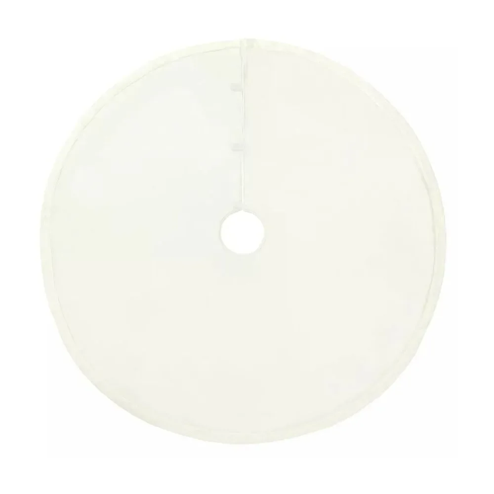NEW Cable Knit‎ Tree Skirt White 48x48x1 Classic Holiday Christmas